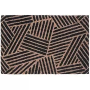 Blue Stripes Design Door Mat Non Slip Floor Mat Indoor And Outdoor Welcome Mat With Robust Coir For Door Entrances House Entryway Kitchen Outside