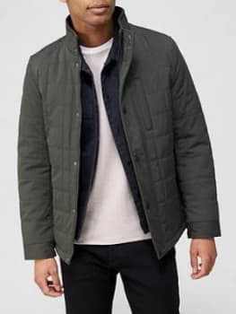 Ted Baker Trent Quilted Jacket - Khaki Size M Men
