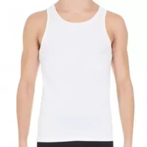 HOM Supreme Cotton Tank Top - White L
