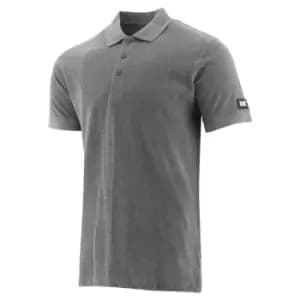 Caterpillar Mens Essentials Polo Shirt (M) (Dark Grey Heather)