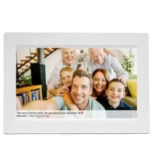 Denver PFF-1015 white Digital WiFi photo frame 25.7cm 10.1 inch EEC: C (A - G) 1280 x 800 Pixel 16GB White