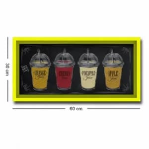 3060AHS-012 Multicolor Decorative Framed MDF Painting