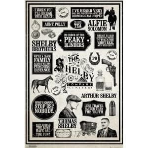 Peaky Blinders Infographic Maxi Poster