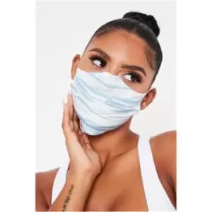 I Saw It First Tie Dye Face Mask - Blue