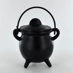 Plain Small Cast Iron Cauldron Ornament