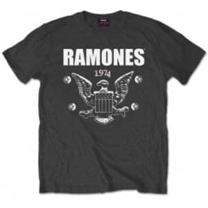 Ramones 1974 Eagle Mens Charcoal T Shirt: Large