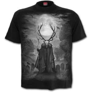 Horned Spirit Mens Large T-Shirt - Black