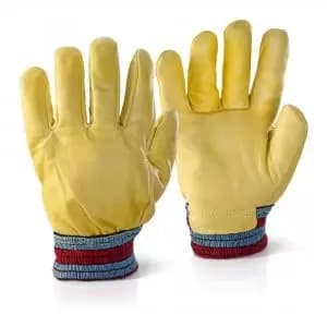 Beeswift Freezer Gloves One Piece Back Yellow Box of 10 FGIMPN