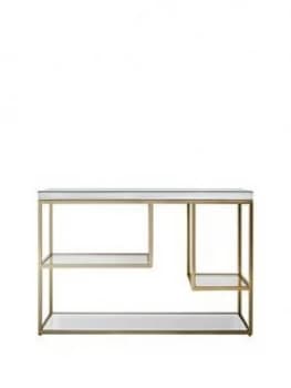 Hudson Living Pippard Console Table - Champagne