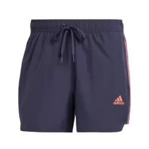 adidas Very Short Length Retro Split Swim Shorts Mens - Shadow Navy / Coral Fusion