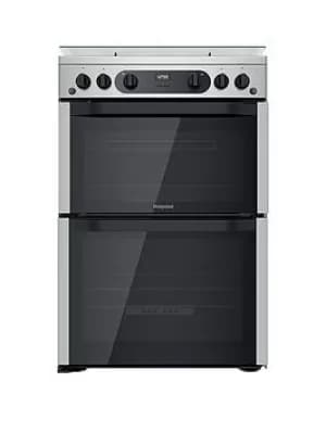 Hotpoint HDM67G0CCX Double Oven Gas Cooker