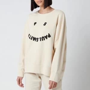Paul Smith Womens PS Face Sweatshirt - Cream - L
