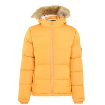 SoulCal 2 Zip Bubble Jacket Ladies - Yellow