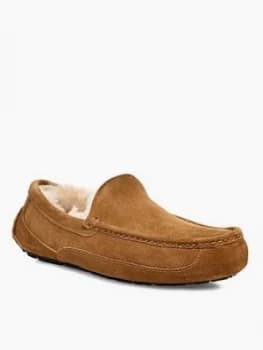 UGG Ugg Ascsot Wool Lined Slippers, Chestnut, Size 10, Men
