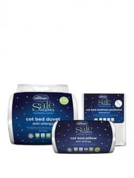 Silentnight Silentnight 3 Piece Bedding Bundle (Cot Bed Pillow, Duvet & Mattress Protector), One Colour
