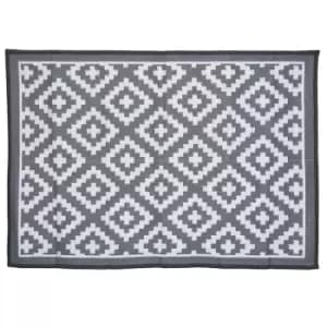 Charles Bentley Plastic Indoor/Outdoor Rug Medium - Grey