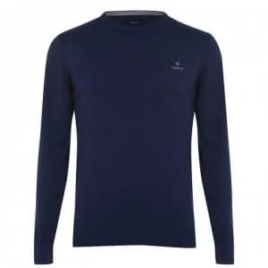 Gant Cotton Crew Jumper - Denim 902