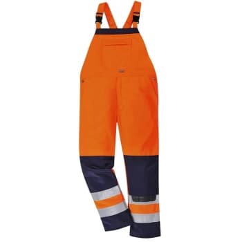 TX72ONRS - sz S Girona Hi-Vis Bib & Brace - Orange/Navy - Portwest