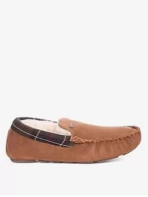 Barbour Mens Monty Slippers Camel Suede 6 (EU39)