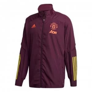 adidas Manchester United European Jacket 2020 2021 Mens - Purple