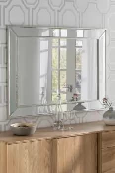 Angled Wall Mirror Champagne 65x80cm