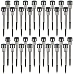 Pathway Light 32Pcs Stainless Steel Multicoloured