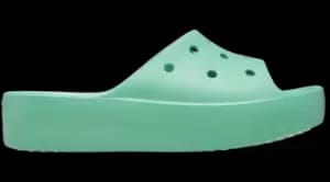Crocs Classic Platform Slides Women Jade Stone 4
