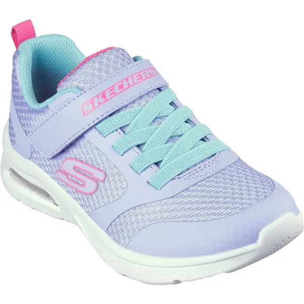 Skechers Girls Microspec Max - Racer Gal Pull On Trainers UK Size 10.5 (EU 28)