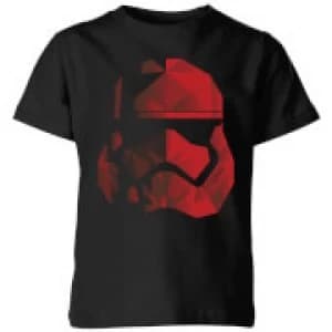 Star Wars Jedi Cubist Trooper Helmet Black Kids T-Shirt - Black - 11-12 Years