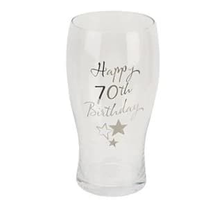 Birthdays by Juliana Beer Glass - 70th Birthday