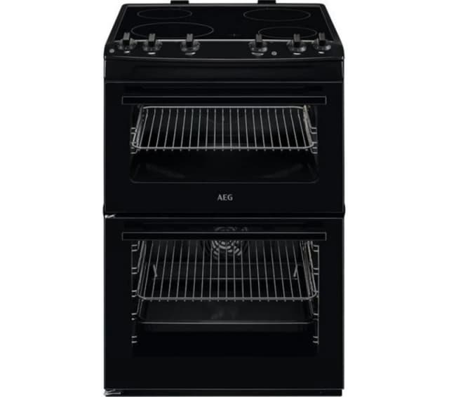 AEG CCX6501ACB 60cm Electric Cooker with Ceramic Hob - Black - A Rated
