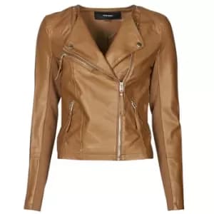 Vero Moda VMRIAFAVO womens Leather jacket in Brown - Sizes S,M,L,XL,XS