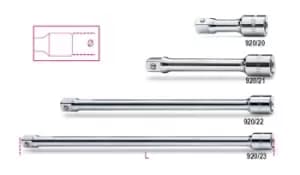Beta Tools 920/23 1/2" Square Drive Extension Bar 375mm 009200827