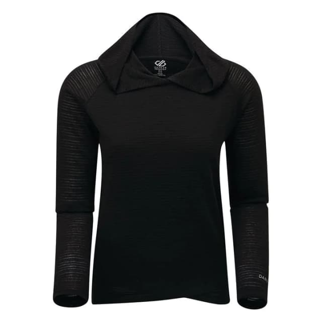 Dare 2B Black 'Result' Soft Stripped Jersey Hooded Top - 6