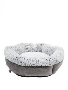 Rosewood Luxury Fleece-Lined Plush Pet Bed 61Cm