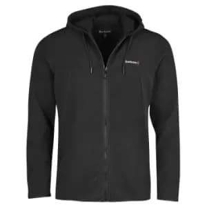 Barbour Mens Pennine Zip Hoodie Black Large