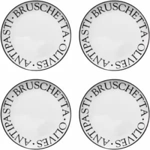 Premier Housewares - Noir Antipasti Plates - Set of 4