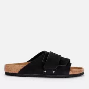Birkenstock Mens Kyoto Desert Buck Slide Sandals - Black - UK 8