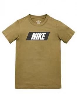 Boys, Nike Sportswear Kids Core+ T-Shirt - Khaki Size M 10-12 Years