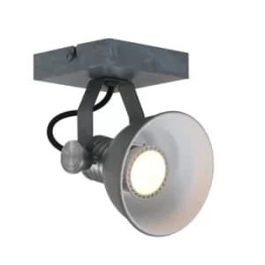Brooklyn Single Spotlight Grey Concrete, Metal