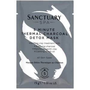 Sanctuary Spa 5 Minute Thermal Charcoal Detox Mask Sachet 15g