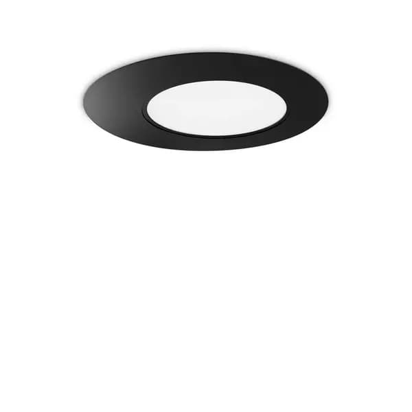 Iride Integrated LED Decorative Flush Ceiling Light Black 1850Lm 3000K