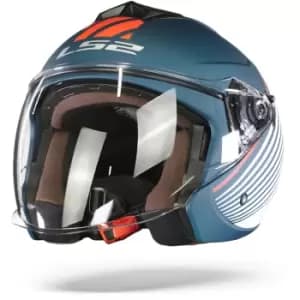 LS2 OF573 Twister Ii Luna Matt Blue White 2XL