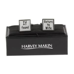 Harvey Makin Cufflinks - If Found Return to Wife