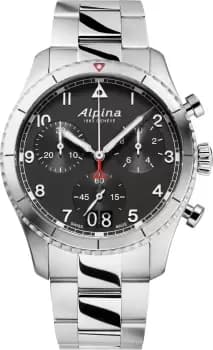 Alpina Watch Startimer Pilot Quartz Chronograph Black