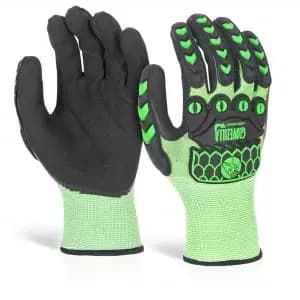 Beeswift Glovezilla Foam Nitrile Coated Glove Green M Pair GZ64LGM