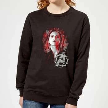 Avengers Endgame Black Widow Brushed Womens Sweatshirt - Black - M