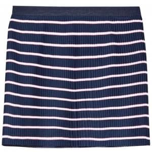 Jack Wills Nara Pleated Stripe Skirt - Navy