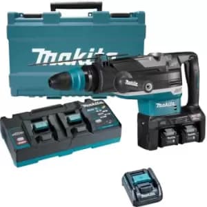 Makita HR006G 2x40v Max XGT Cordless Brushless Demolition Hammer 2 x 2.5ah Li-ion Charger Case