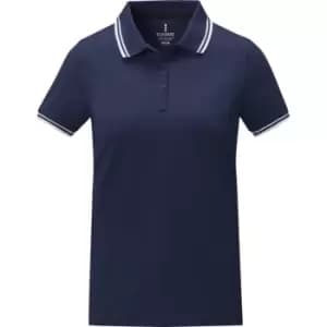 Elevate Womens/Ladies Amarago Short-Sleeved Polo Shirt (L) (Navy)